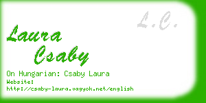 laura csaby business card